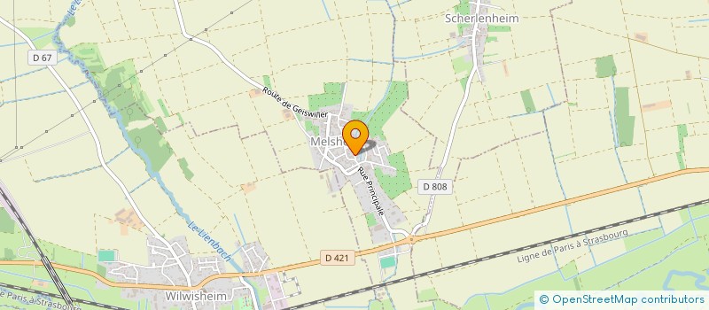 localisation de l'entreprise UNION LOISIRS MELSHEIM  MELSHEIM