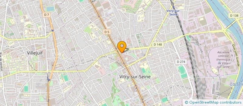 localisation de l'entreprise UNION LOISIRS VACANCES JEUNESSE  VITRY-SUR-SEINE