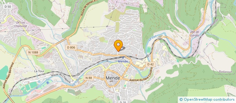 localisation de l'entreprise UNION LOZERIENNE DES DELEGUES DEPARTEMENTAUX DE L'EDUCATION NATIONALE à MENDE