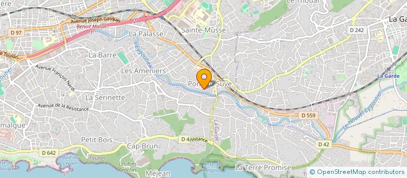 localisation de l'entreprise UNION MAHORAISE DE TOULON  TOULON