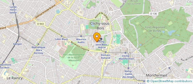 localisation de l'entreprise UNION MALIENNE POUR LA SOLIDARITE EN FRANCE à CLICHY-SOUS-BOIS