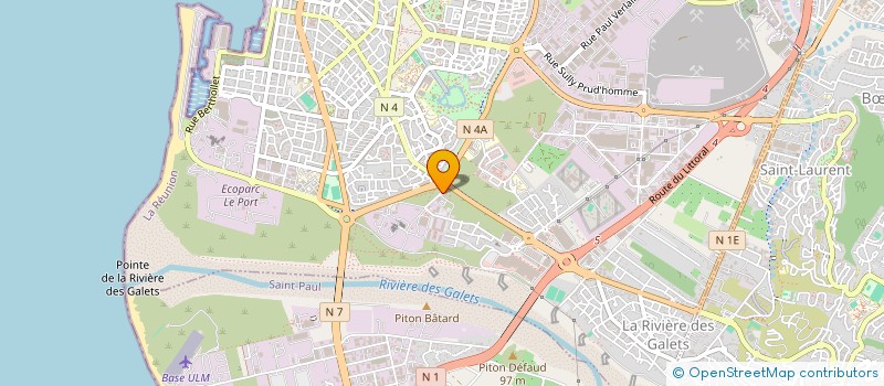 localisation de l'entreprise UNION MARITIME INTERPROFESSIONNELLE DE LA REUNION  LE PORT