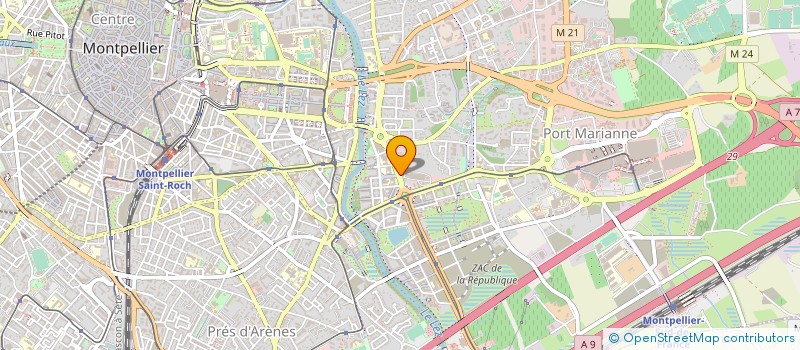 localisation de l'entreprise UNION-MATERIAUX à MONTPELLIER