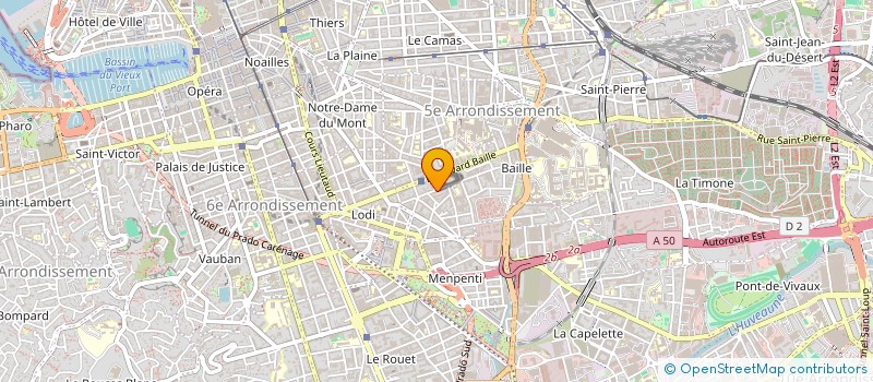 localisation de l'entreprise UNION MERIDIONALE DU MEUBLE à MARSEILLE