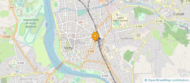 localisation de l'entreprise UNION METAUX AUVERGNE CFDT à VICHY