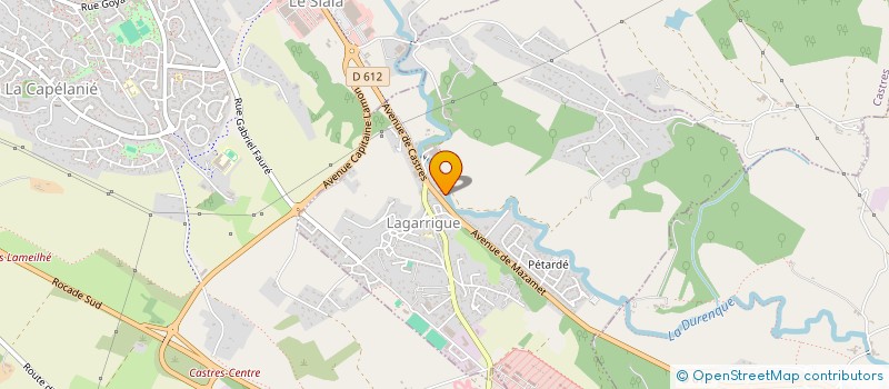 localisation de l'entreprise UNION MODERNE DE DISTRIBUTION - UMODIS  LAGARRIGUE