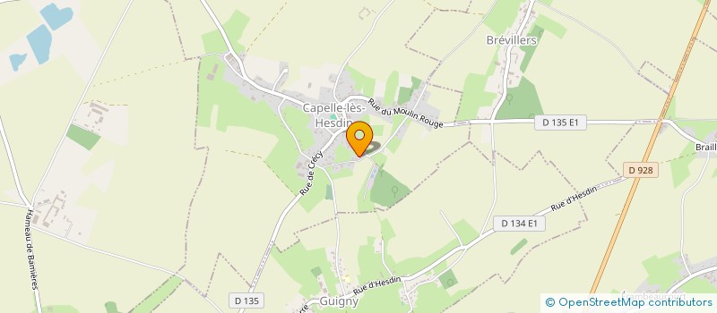 localisation de l'entreprise UNION MULTI-SPORTS ALCIAQUOISE  CAPELLE-LES-HESDIN