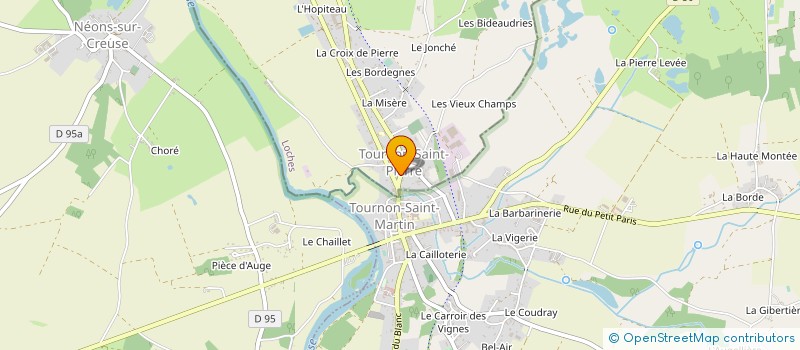 localisation de l'entreprise UNION MUSICALE  YZEURES-SUR-CREUSE