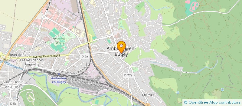 localisation de l'entreprise UNION MUSICALE D'AMBERIEU EN BUGEY à AMBERIEU-EN-BUGEY