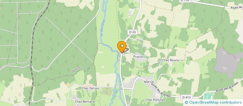 localisation de l'entreprise UNION MUSICALE DE CHARENTE  VILLEBOIS-LAVALETTE