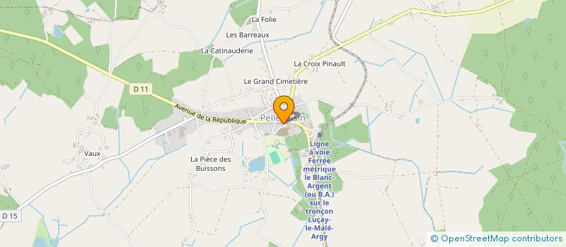 localisation de l'entreprise UNION MUSICALE DE PELLEVOISIN à PELLEVOISIN