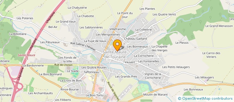 localisation de l'entreprise UNION MUSICALE DE SAINT MAURE à SAINTE-MAURE-DE-TOURAINE