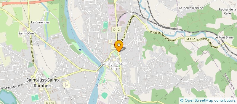 localisation de l'entreprise UNION MUSICALE DE ST JUST  SAINT-JUST-SAINT-RAMBERT