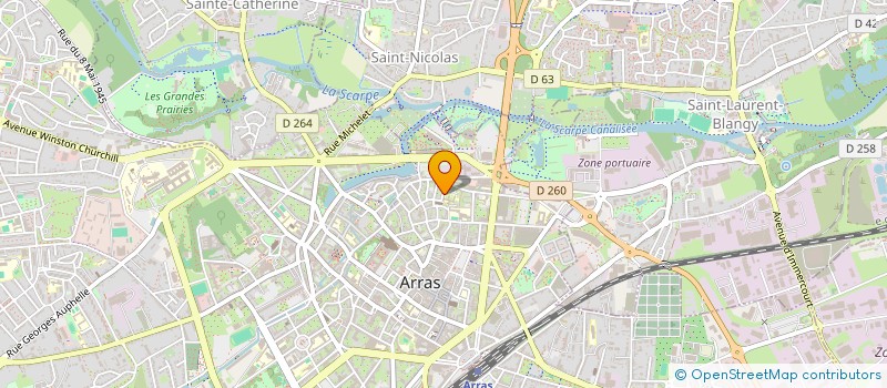 localisation de l'entreprise UNION MUSICALE DES CHEMINOTS D'ARRAS à ARRAS