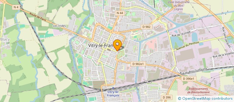 localisation de l'entreprise UNION MUSICALE DU CERCLE DES XVII  VITRY-LE-FRANCOIS