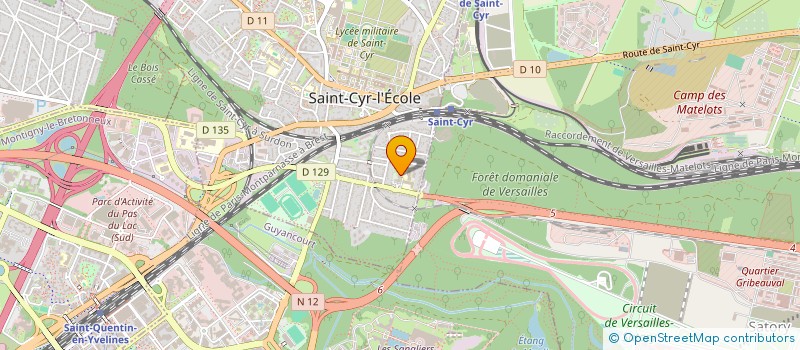 localisation de l'entreprise UNION MUSICALE LA ST CYRIENNE  SAINT-CYR-L'ECOLE