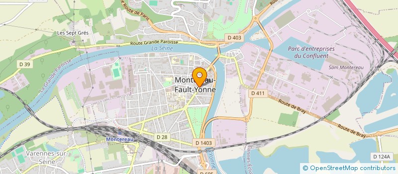 localisation de l'entreprise UNION MUSICALE MONTERELAISE  MONTEREAU-FAULT-YONNE