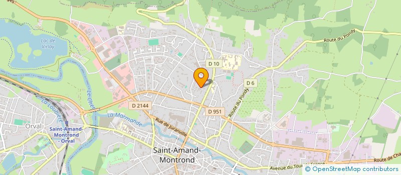 localisation de l'entreprise UNION MUSICALE ST AMAND MONTROND  SAINT-AMAND-MONTROND