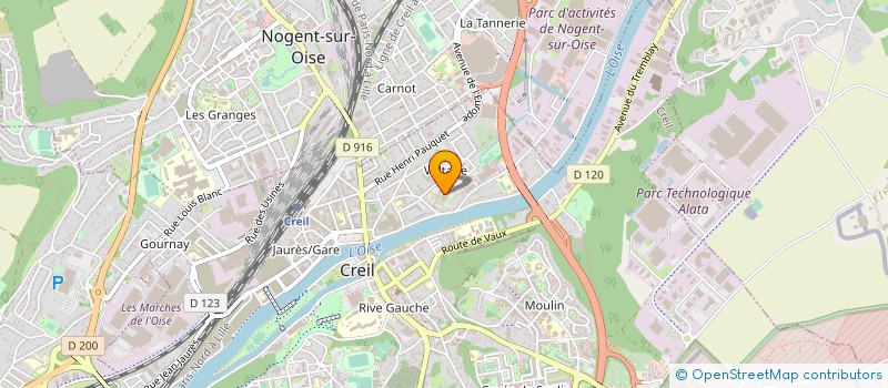 localisation de l'entreprise UNION MUT OEUVRES SANIT SOCIA DE L OISE  CREIL