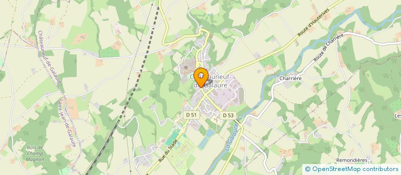 localisation de l'entreprise UNION MUTUALISTE DE LA GALAURE à CHATEAUNEUF-DE-GALAURE