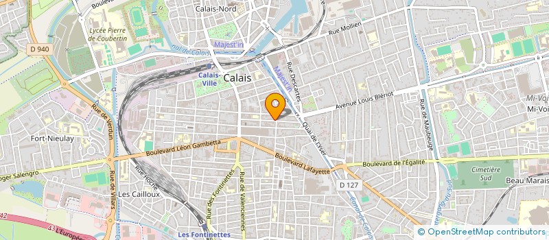 localisation de l'entreprise UNION MUTUELLE DU CALAISIS à CALAIS
