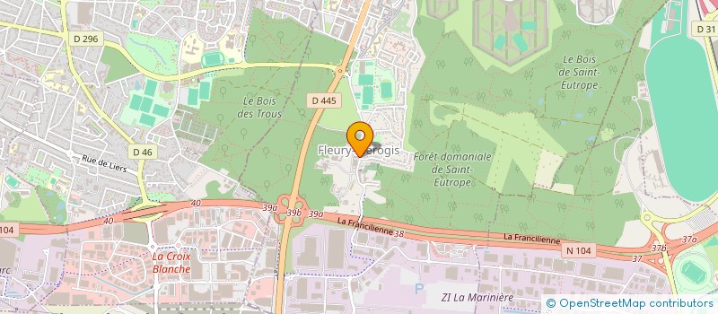 localisation de l'entreprise UNION MUTUELLES IDF ET CENTRE J. MOULIN à FLEURY-MEROGIS