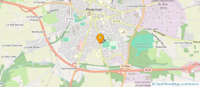 localisation de l'entreprise UNION NAGEURS PLOERMELAIS  PLOERMEL