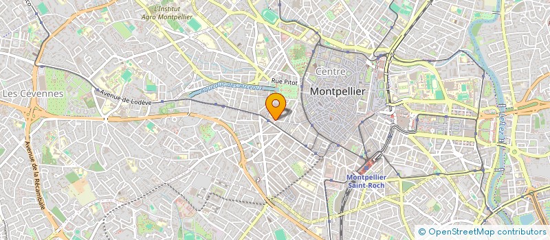 localisation de l'entreprise UNION NAL INTER-SYNDIC ENSEIG. CONDUITE à MONTPELLIER