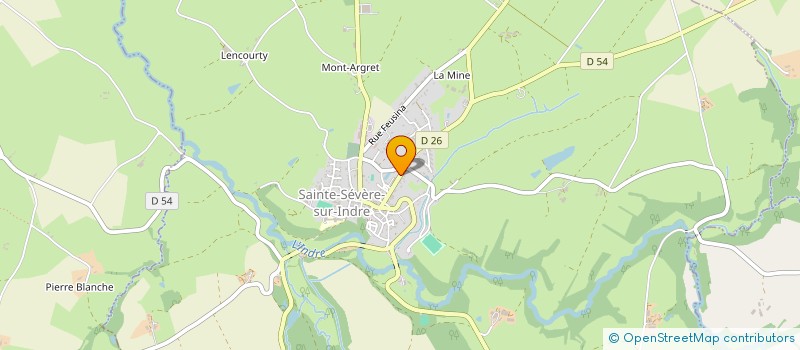 localisation de l'entreprise UNION NAT ANCIENS COMBAT SECTION STE SEVERE à SAINTE-SEVERE-SUR-INDRE