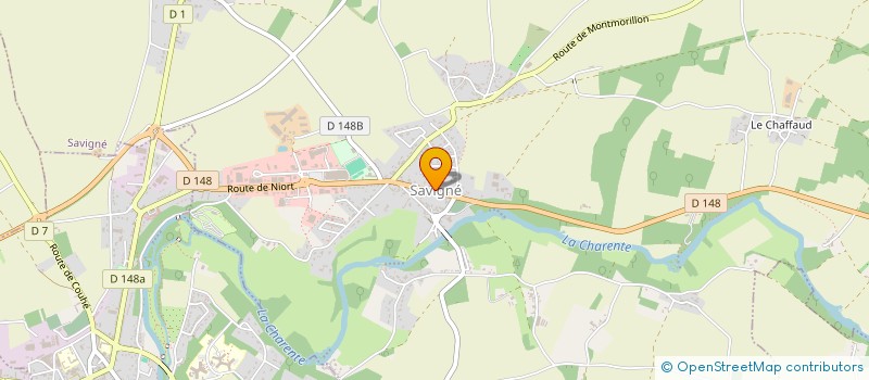 localisation de l'entreprise UNION NAT COMBATTANTS DEP VIENNE  SAVIGNE