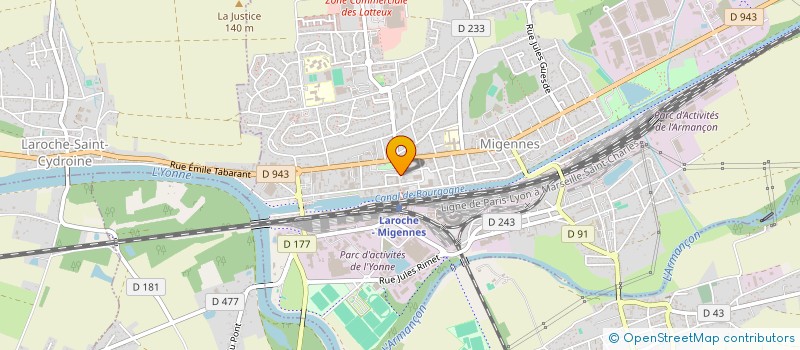 localisation de l'entreprise UNION NAT DES RETRAITES ET PERSONNES AGEES  MIGENNES