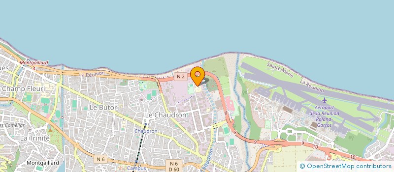 localisation de l'entreprise UNION NAT SPORT SCOLA COL MAHE LA BOURDONNAIS  SAINT-DENIS