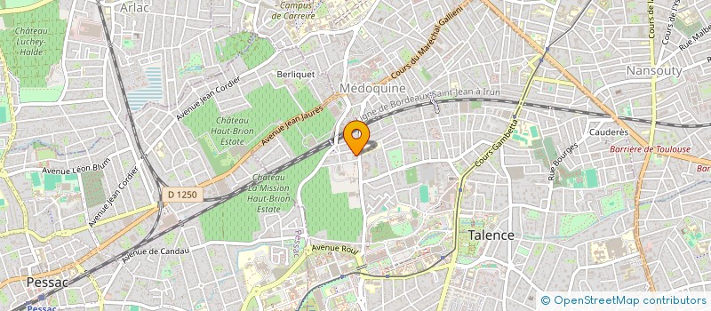 localisation de l'entreprise UNION NATINALE DES ANCIENS COMBATTANTS DE TALENCE  TALENCE