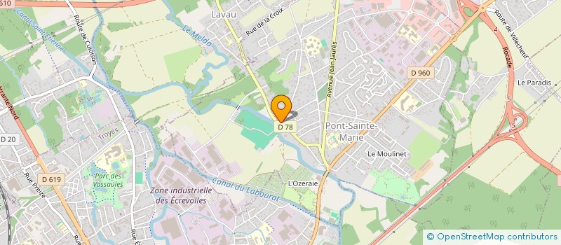 localisation de l'entreprise UNION NATINALE DES COMBATTANTS  PONT-SAINTE-MARIE