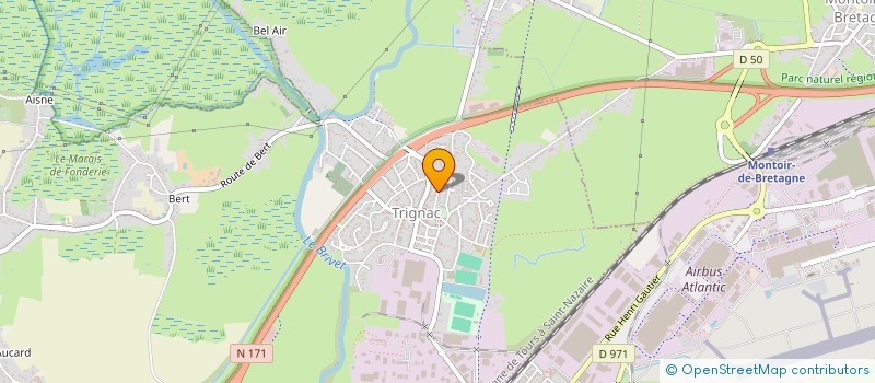 localisation de l'entreprise UNION NATIO RETRAIT PERSON AGE  TRIGNAC