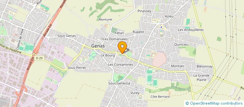 localisation de l'entreprise UNION NATIONAL DES COMBATTANS DE GENAS à GENAS
