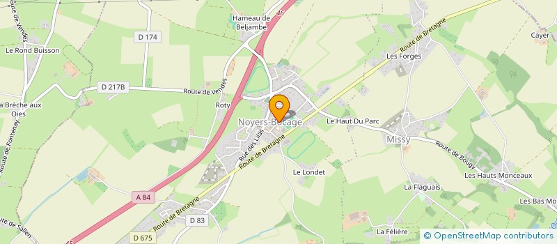 localisation de l'entreprise UNION NATIONAL DES COMBATTANTS DE SAINTE HONORINE DU FAY ET COMMUNES ENVIRONNANTES  SAINTE-HONORINE-DU-FAY