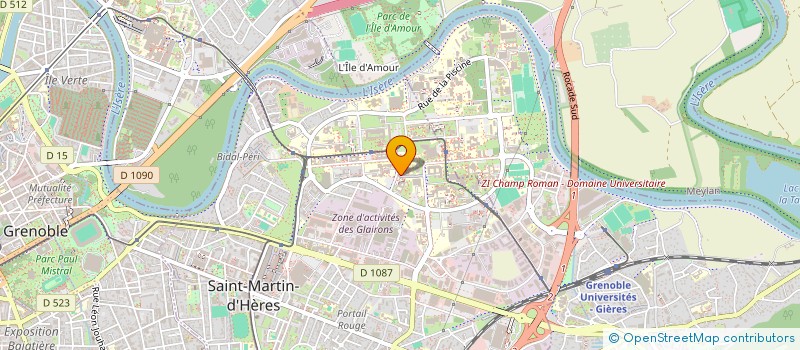 localisation de l'entreprise UNION NATIONAL DES ETUDIANTS DE FRANCE GRENOBLE  SAINT-MARTIN-D'HERES