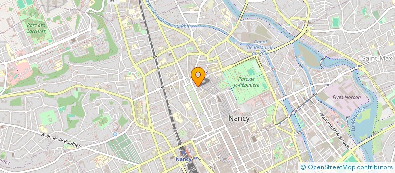 localisation de l'entreprise UNION NATIONAL DES SYNDICATS D'ARCHITECTES DE LORRAINE  NANCY