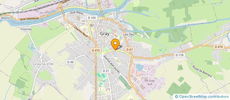 localisation de l'entreprise UNION NATIONALE COMBATTANTS  GRAY