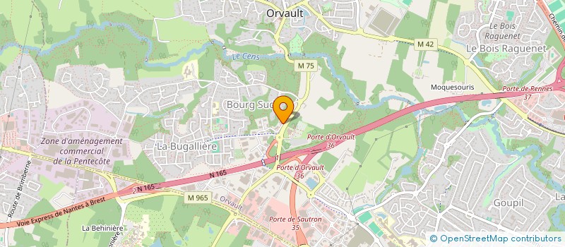localisation de l'entreprise UNION NATIONALE COMBATTANTS à ORVAULT