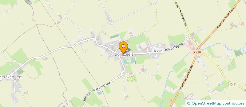 localisation de l'entreprise UNION NATIONALE COMBATTANTS BOLLEZEELE BROXELLE  BOLLEZEELE