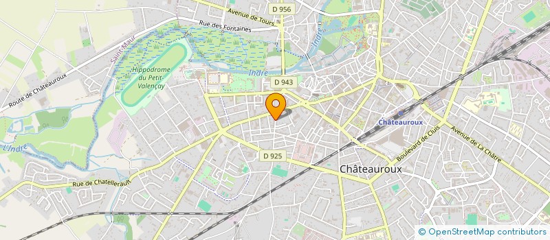localisation de l'entreprise UNION NATIONALE COMBATTANTS DE L'INDRE à CHATEAUROUX