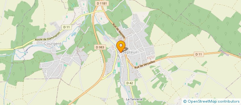 localisation de l'entreprise UNION NATIONALE COMBATTANTS SECTION SEPTEUIL ET ENVIRONS  SEPTEUIL