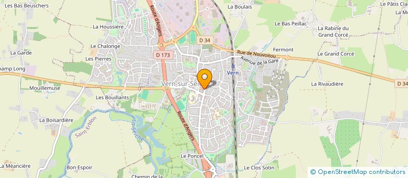 localisation de l'entreprise UNION NATIONALE COMBATTANTS UNC AFN  VERN-SUR-SEICHE