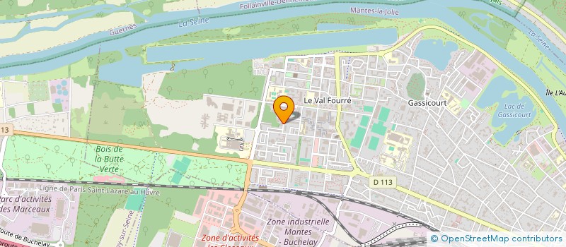 localisation de l'entreprise UNION NATIONALE DE LA JEUNESSE  MANTES-LA-JOLIE