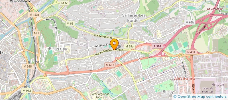 localisation de l'entreprise UNION NATIONALE DES ARBITRES DE FOOTBALL  METZ