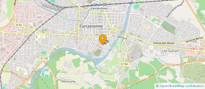 localisation de l'entreprise UNION NATIONALE DES ARBITRES DE FOOTBALL AMICALE DE L'AUDE à CARCASSONNE