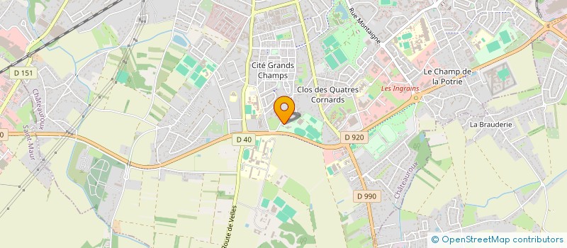 localisation de l'entreprise UNION NATIONALE DES ARBITRES DE FOOTBALL SECTION DE L'INDRE à CHATEAUROUX