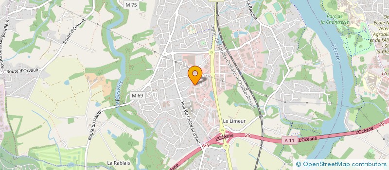 localisation de l'entreprise UNION NATIONALE DES ARBITRES DE FOOTBALL - SECTION DEPARTEMENTALE DE LOIRE-ATLANTIQUE (UNAF 44)  LA CHAPELLE-SUR-ERDRE